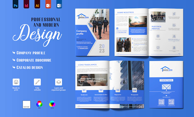 create company profile, brochures or catalogue design