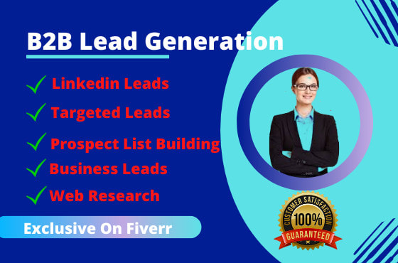 do b2b linkedin lead generation, build prospect email list and web research