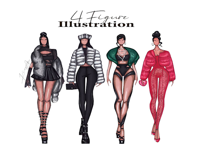 draw fashion illustrations or fashion sketches