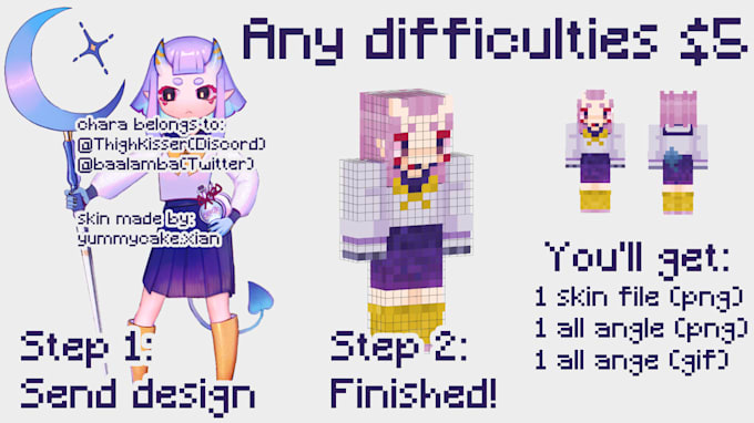 custom minecraft skin all difficulties in 24hr