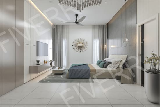 create realistic interior and exterior rendering