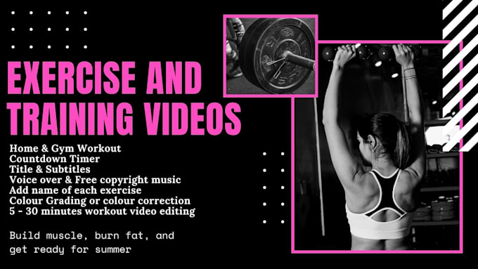 edit your exercise and training videos