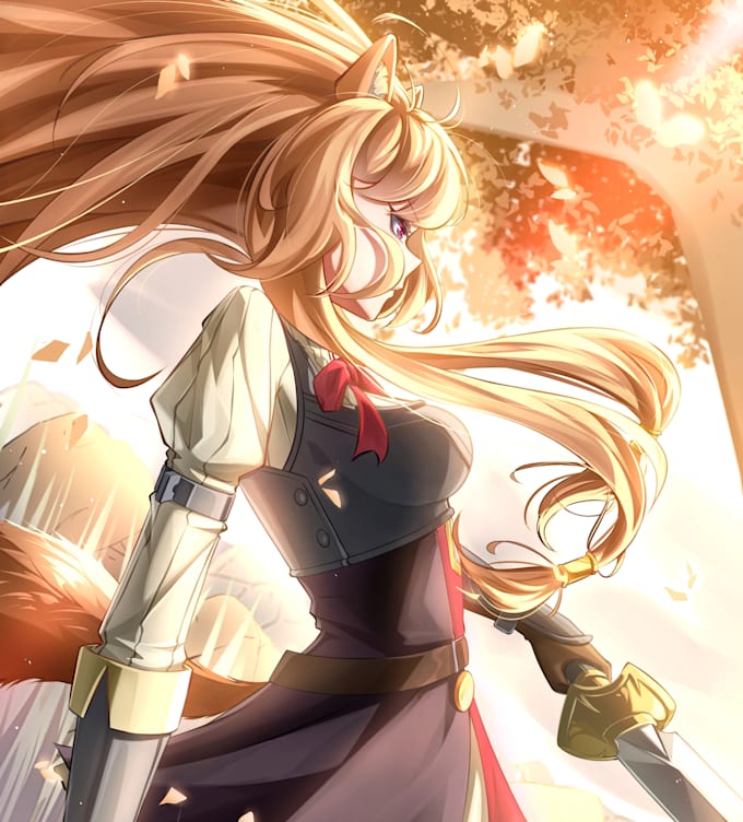create anime art illustration for fanart, profile picture