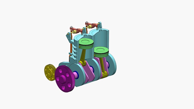 Do 2d and 3d modelling in mechanical design by Yusufrizki | Fiverr