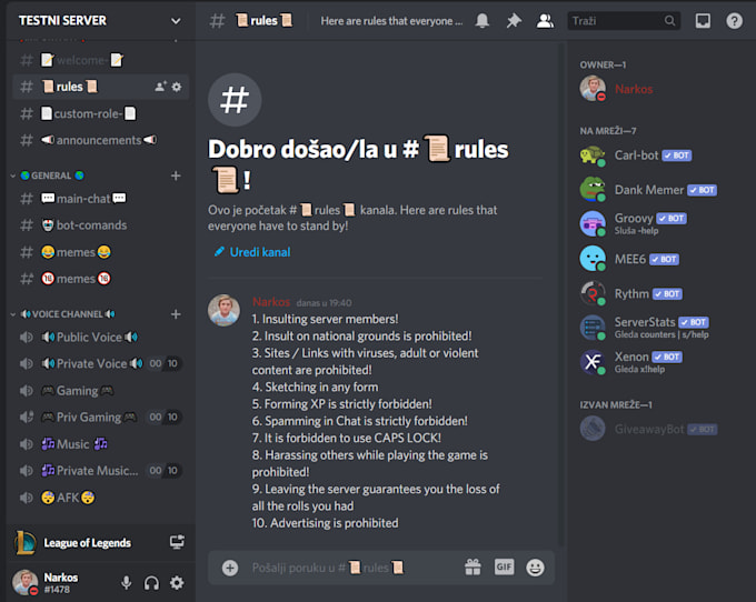 Create you perfect discord server for you by Markodiscord Fiverr