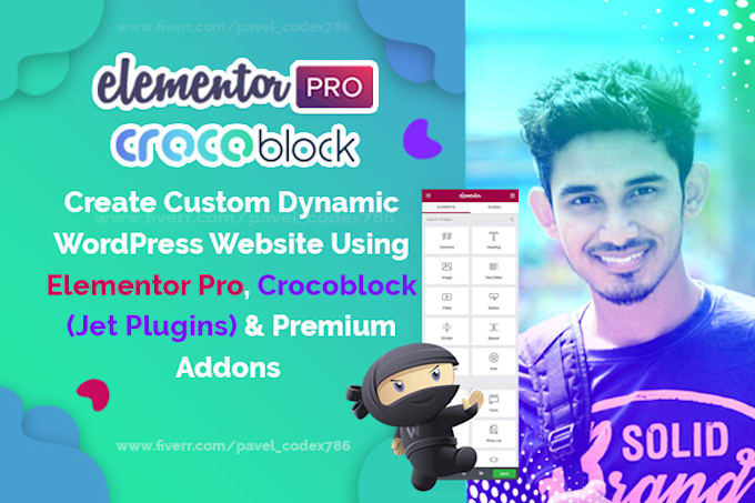 build dynamic wordpress websites with elementor pro, crocoblock and woocommerce