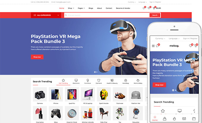 make ecommerce website and online store
