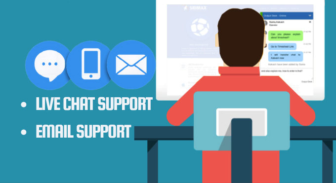 be your live chat agent and email support agent on the ecommerce website