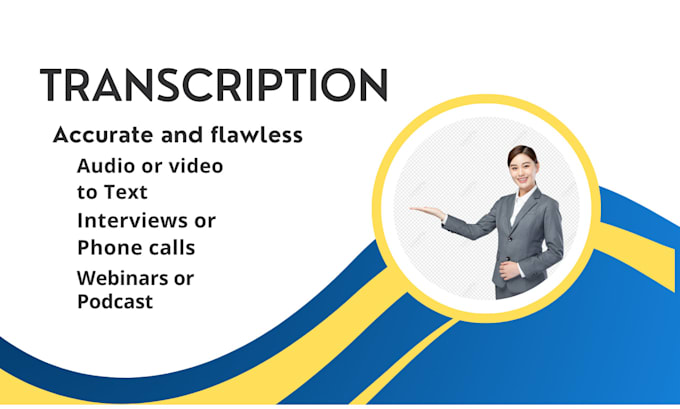 do english audio and video transcription
