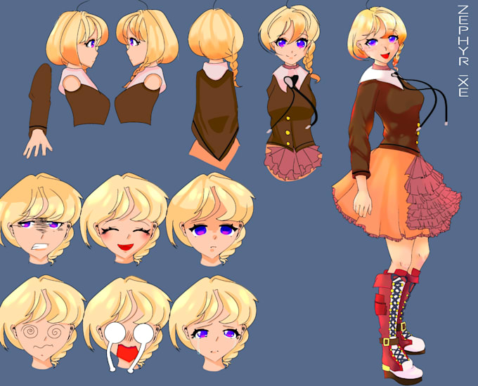 Design Your Anime Sheet By Zephyr Xe Fiverr Design Your Anime Sheet By Zephyr Xe Fiverr
