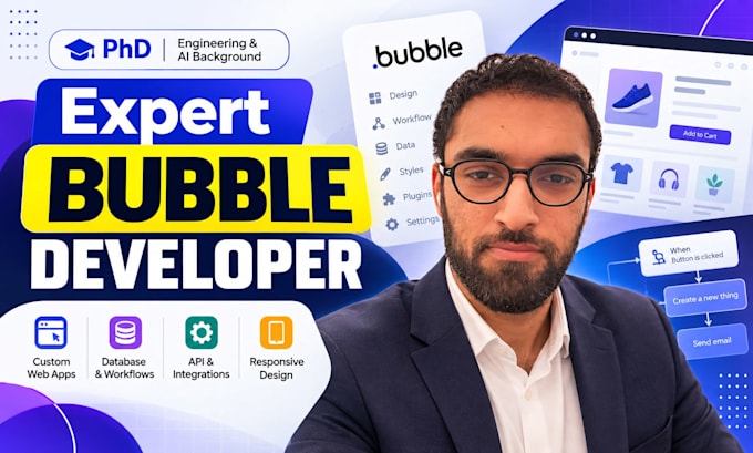 fix, maintain, and build bubble io website, mobile, mvp for you