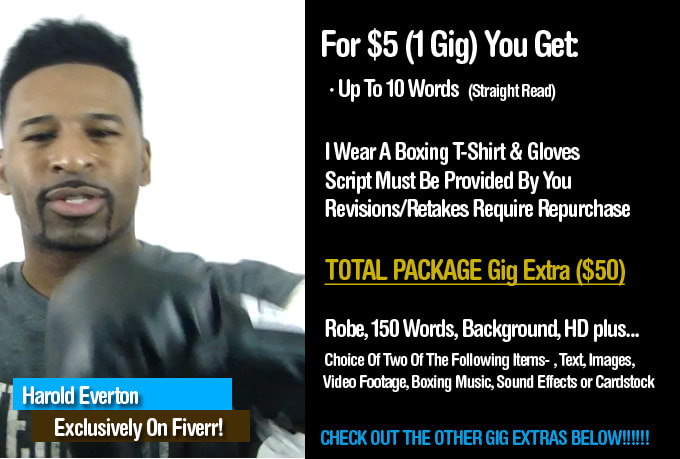 do a commercial as a boxer