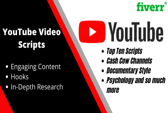 be your youtube script writer, do professional video script writing