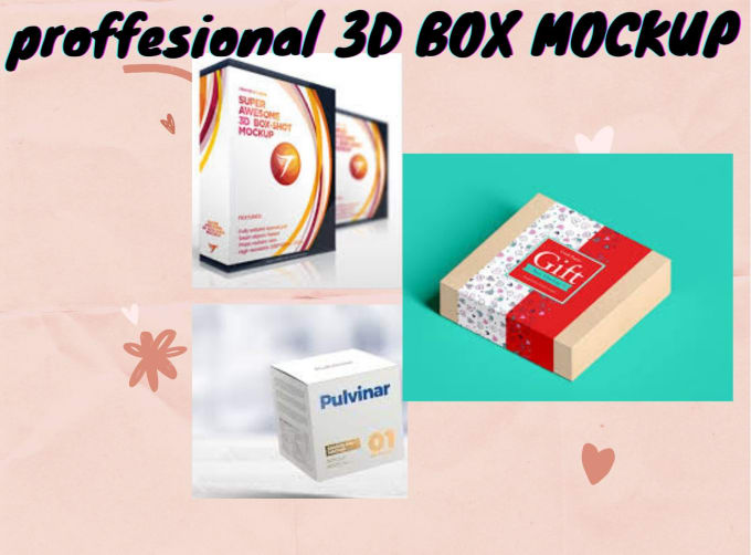 Download Design 3d Box Mockup Product Packaging Box Label By Ayoubjx Fiverr