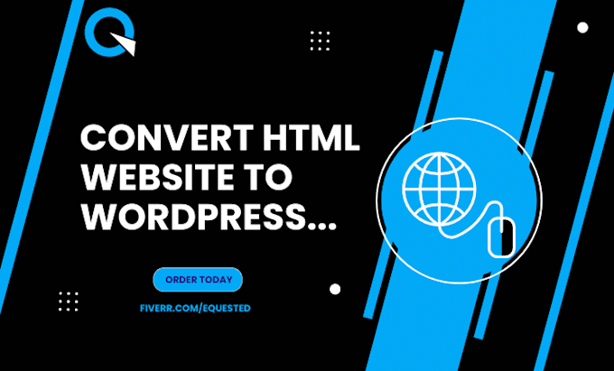 convert HTML build website to wordpress