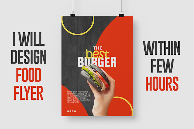 design food flyer poster
