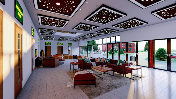 do 3d architectural rendering, animation, walkthrough video