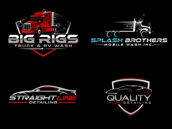 Do Elegant Unique Car Wash Truck And Detailing Logo
