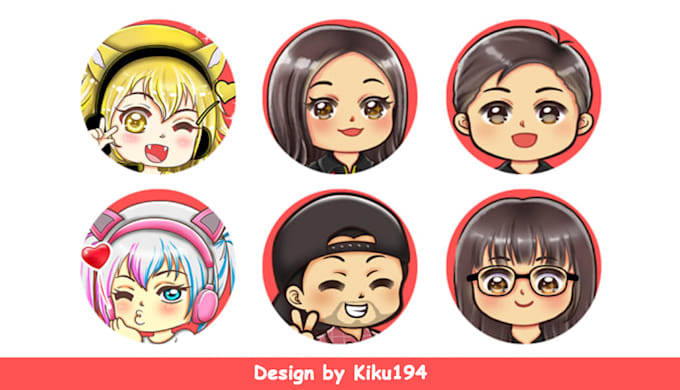 draw cute chibi avatar, profile