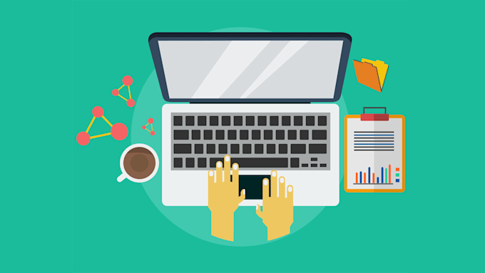 data entry and writing tasks