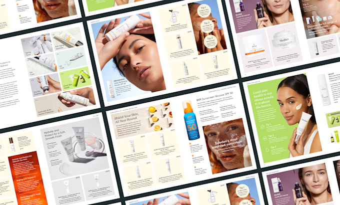design a professional and custom product catalog layout