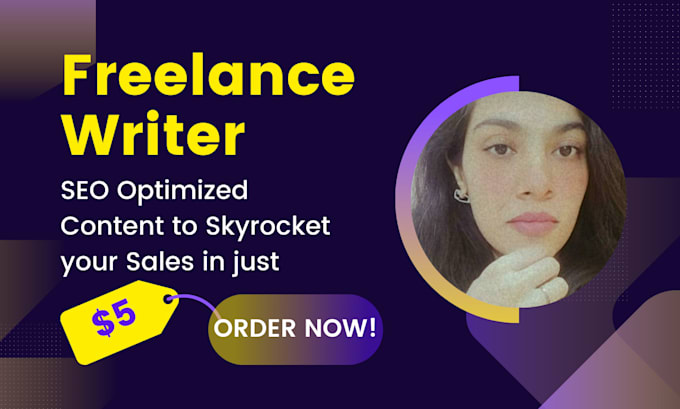be your freelance writer for SEO based content writing