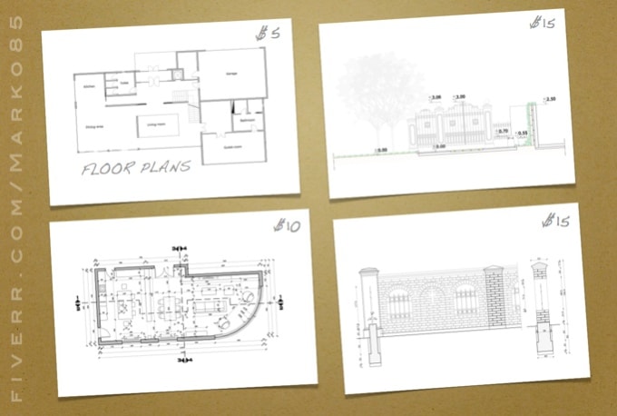 Draw house  plans from your sketches by Marko85