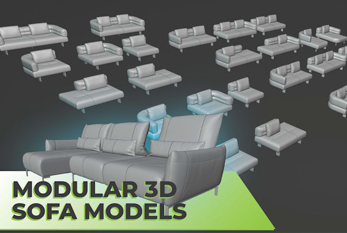 create and develop a 3d family sofa from your project