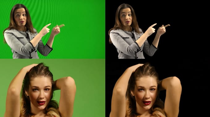 do green screen removal, advanced chroma key and rotoscoping