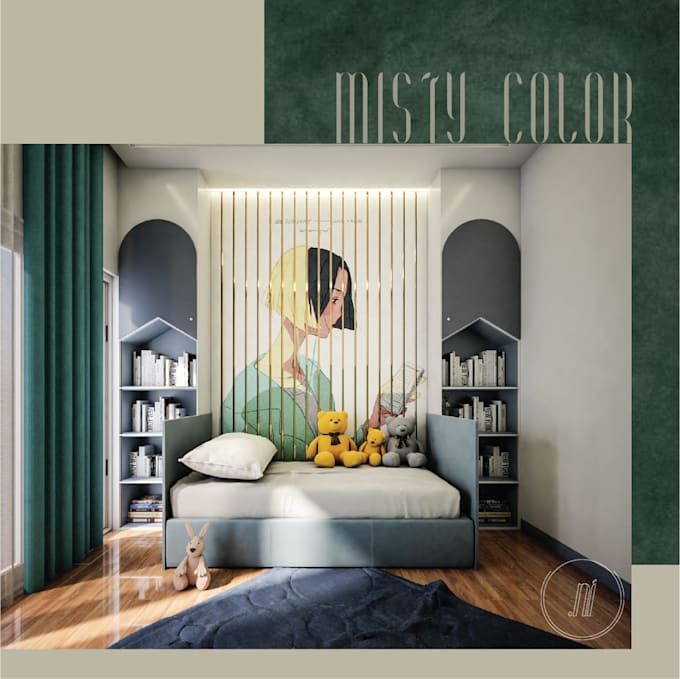 design and rendering your kids room