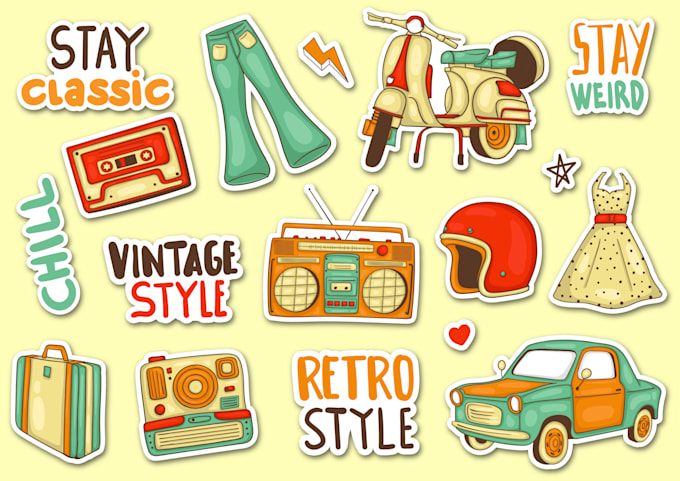 Big Deals! I will design cute stickers for you  for $15