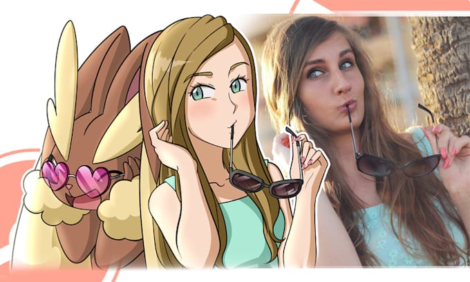 draw you as a character from the pokemon anime