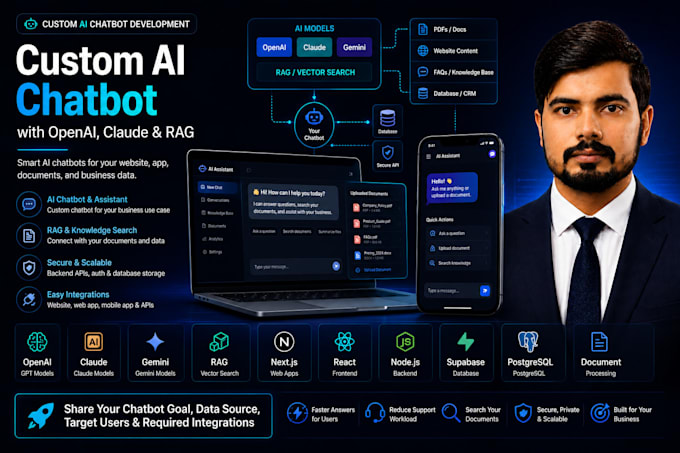 build a custom ai chatbot with openai, claude, and rag
