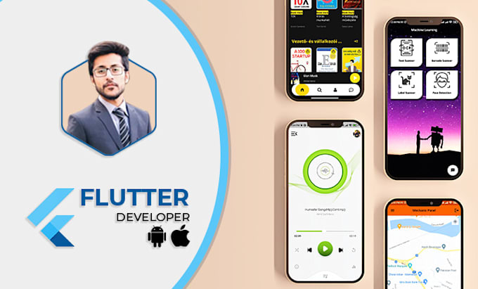 Develop professional android and ios mobile application using flutter ...