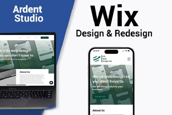 design or redesign wix website