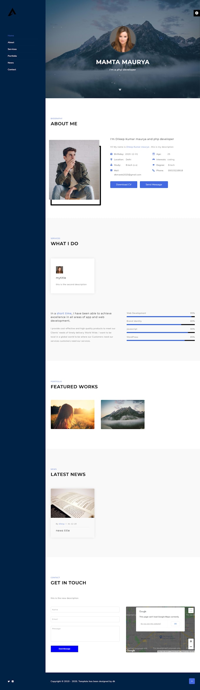 create a clean , responsive and modern website at low cost