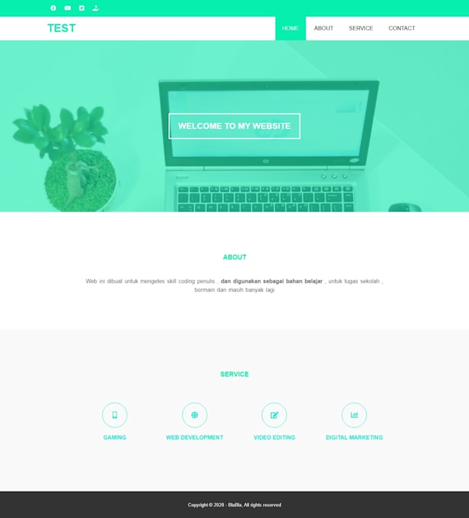 Make you a company profile website with html and css by Ezhifarizzi ...