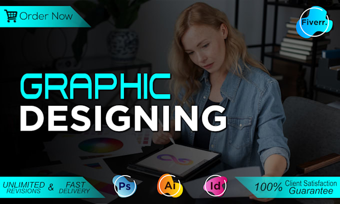 be your professional top rated graphic designer