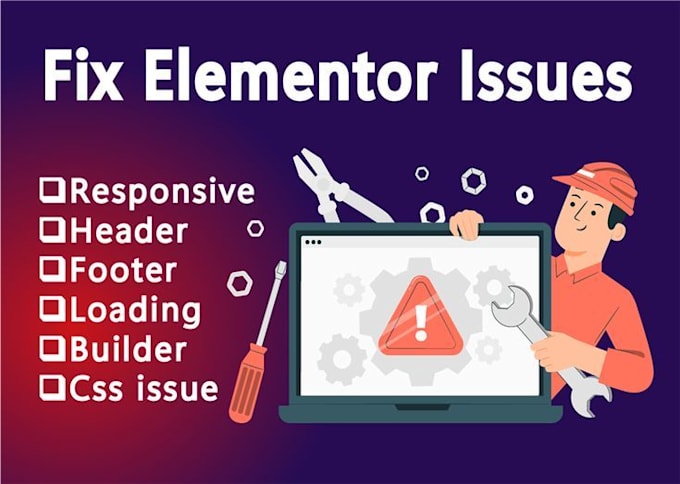 fix elementor issue in wordpress website