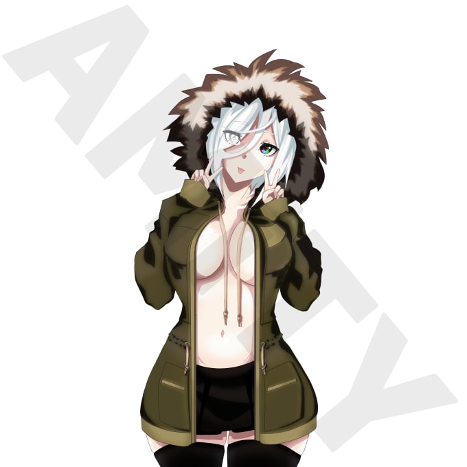 Draw Beautiful Oc Or Anime Character Art Sfw Lewd Nsfw By Am1ty R3d Fiverr