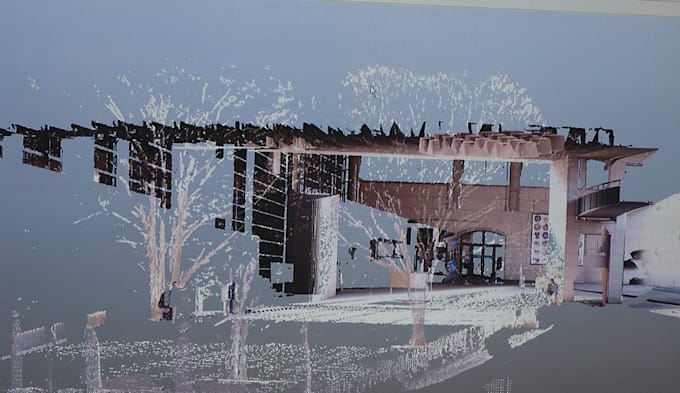 do laser scan registration , convert your point cloud