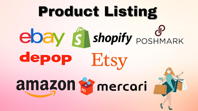 do product listing cross list on ebay, depop, etsy, shopify, amazon, poshmark