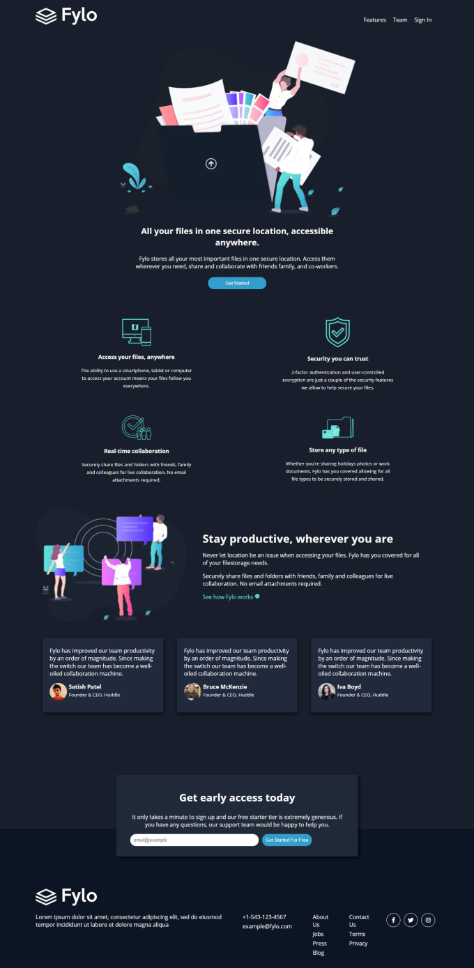 Build your landing page using html and css by Andriktv | Fiverr
