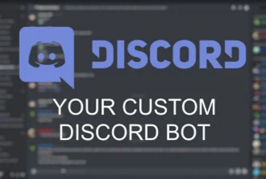 Custom Discord Bot Image Create a custom discord bot by Palmston | Fiverr