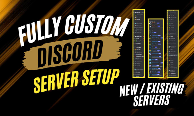 Setup custom discord server for gaming, nft, crypto, anime, fivem