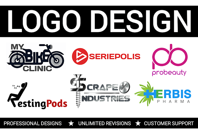 design customised professional logo for you