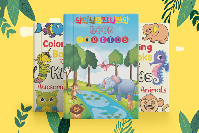 do kids book illustration, coloring book design