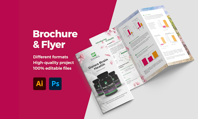 I will design amazing brochures and flyers in 24 hours