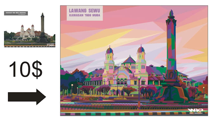 make perfect art of WPAP for your gift