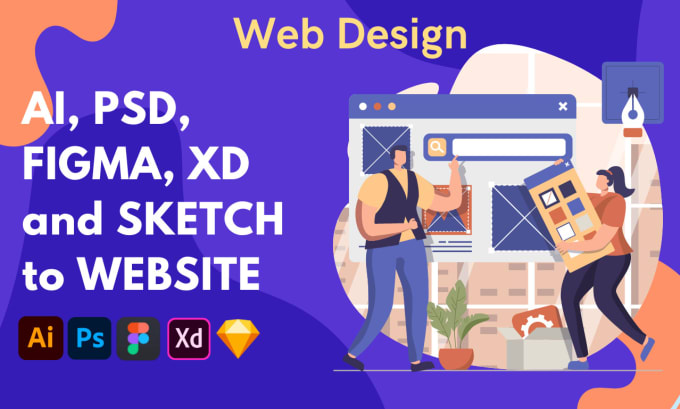 Convert Psd Sketch Xd Figma Design To Responsive Website By Chathuranimaca Fiverr